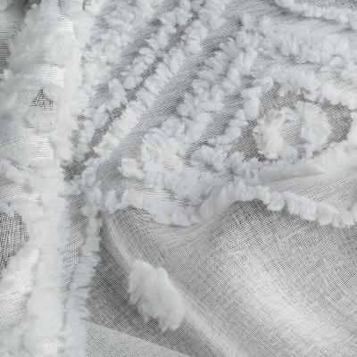 ESTERA BIAŁA LEKKA ZASŁONA W STYLU BOHO 140x250 cm