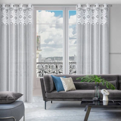 ESTERA BIAŁA LEKKA ZASŁONA W STYLU BOHO 140x250 cm