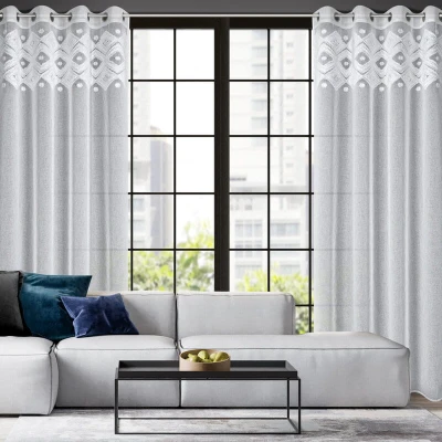 ESTERA BIAŁA LEKKA ZASŁONA W STYLU BOHO 140x250 cm