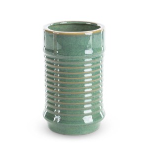 Wazon dekoracyjny SAMI 12x20 cm, zielony, ceramiczny