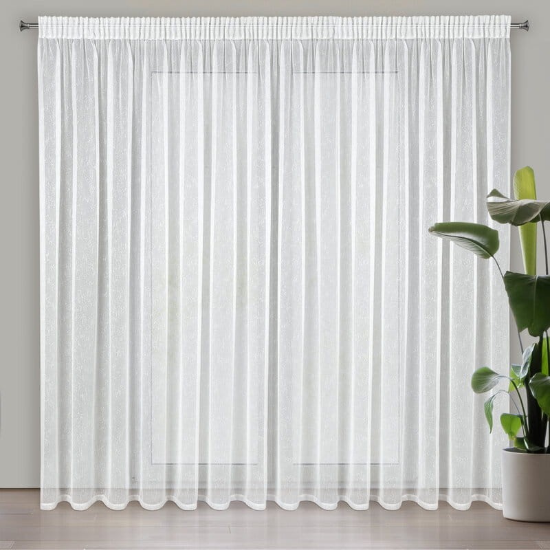 Firana gotowa KELLY NA TAŚMIE 300 X 250 CM Biała