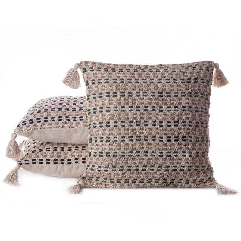 Poszewka Dekoracyjna BOHO Eko Beż 45X45 Kremowa
