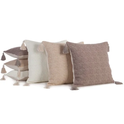 Poszewka Dekoracyjna BOHO Eko Beż 7 45X45 Beżowa