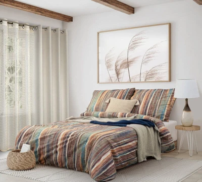 Poszewka Dekoracyjna BOHO Eko Beż 7 45X45 Beżowa