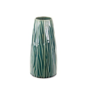 Wazon dekoracyjny REA 14x29 cm zielony z glinki ceramicznej