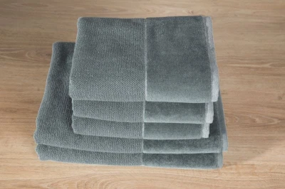 RĘCZNIK Bawełniany Frotte 50X90 CM STALOWY