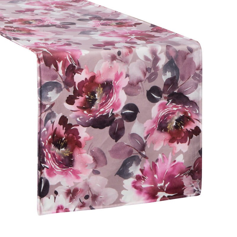 Obrus Bieżnik Welurowy Velvet 1 35X180 CM PUDROWY