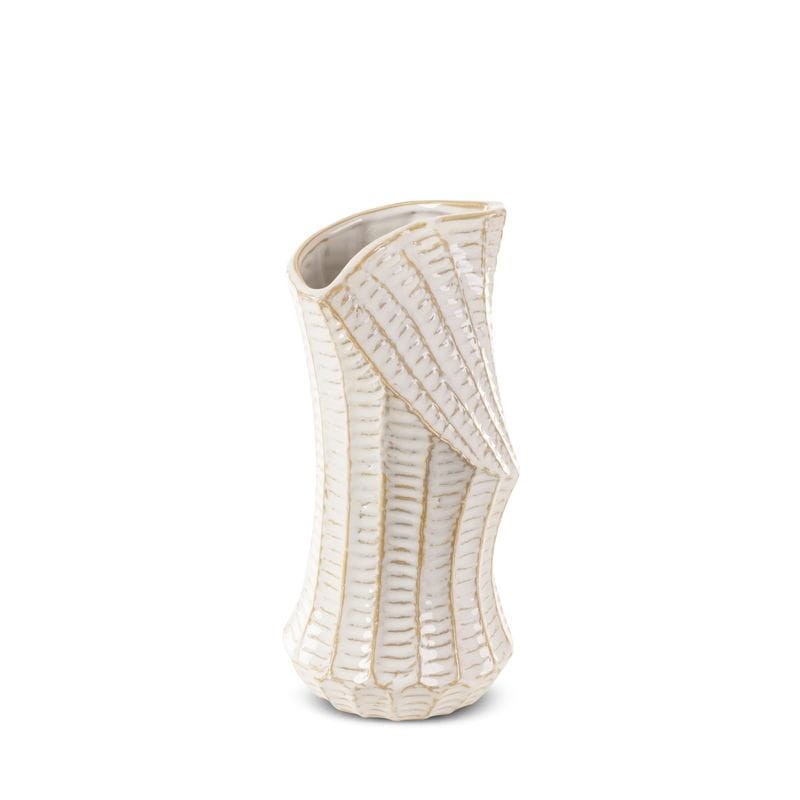 WAZON DEKORACYJNY LIZA 14X29 CM KREMOWY