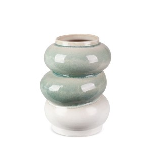 WAZON DEKORACYJNY LIANA 21X19X26 CM KREMOWY