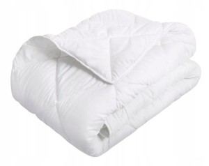 KOŁDRA BASIC Pikowana Welur 160X200 CM BIAŁY