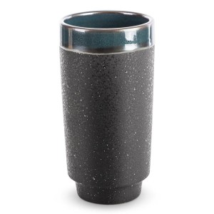 Wazon dekoracyjny Hani 13x25 cm zielony z glinki ceramicznej