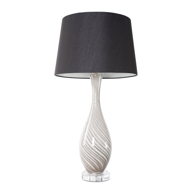 Lampa Dekoracyjna Glamour 32x39x73cm Czarna