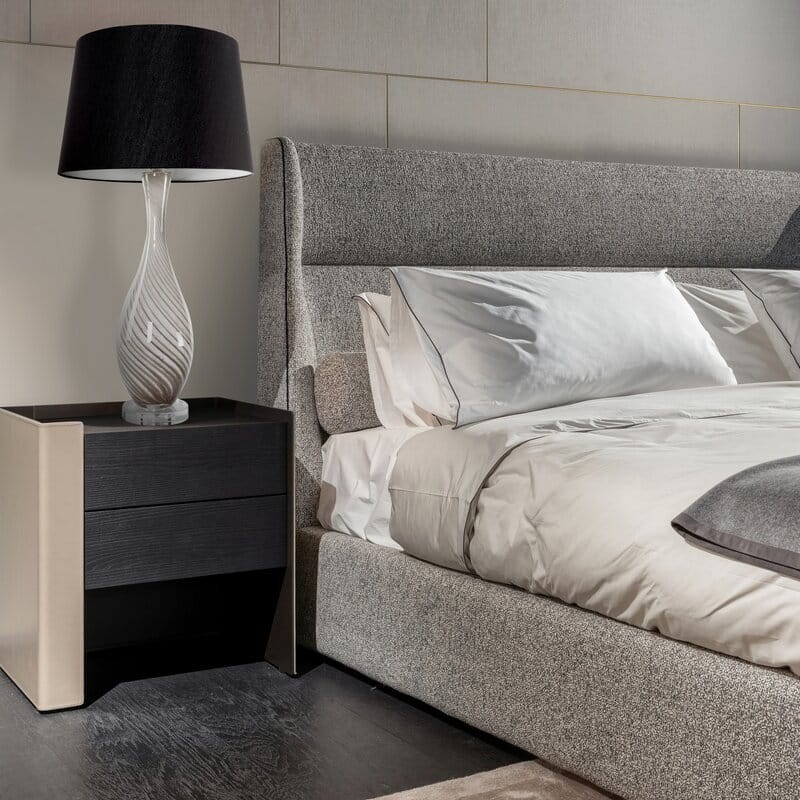 Lampa Dekoracyjna Glamour 32x39x73cm Czarna