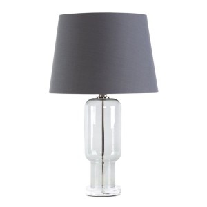 Lampa Dekoracyjna Glamour 32x40x66cm Szara