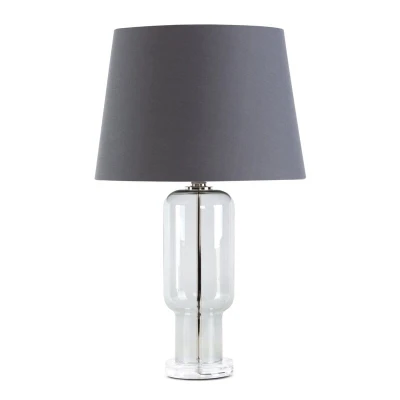 Lampa Dekoracyjna Glamour 32x40x66cm Szara
