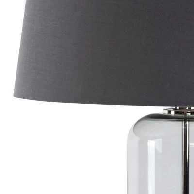 Lampa Dekoracyjna Glamour 32x40x66cm Szara