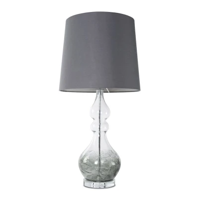 Lampa Dekoracyjna Glamour 32x38x76cm Szara