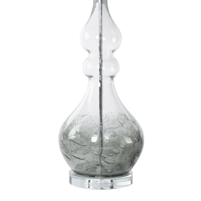 Lampa Dekoracyjna Glamour 32x38x76cm Szara