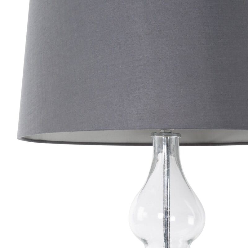 Lampa Dekoracyjna Glamour 32x38x76cm Szara
