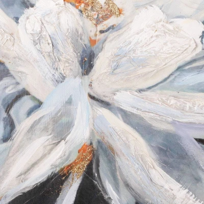 Obraz ręcznie malowany na płótnie 80x80cm Czarny