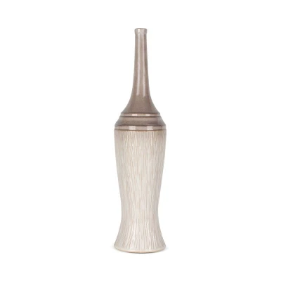 Wazon Dekoracyjny 16x66cm Kremowy