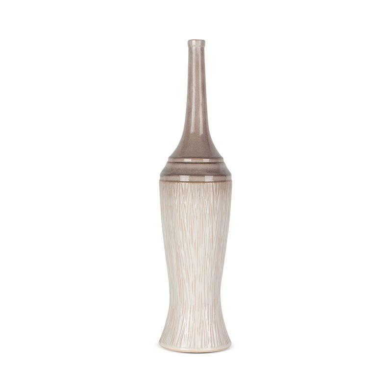 Wazon Dekoracyjny 16x66cm Kremowy