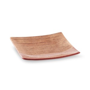Patera Dekoracyjna Taca 22x22x4cm Czerwona 2szt.