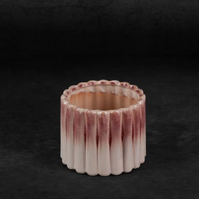 Donica Doniczka Ceramiczna 14x11cm Kremowa