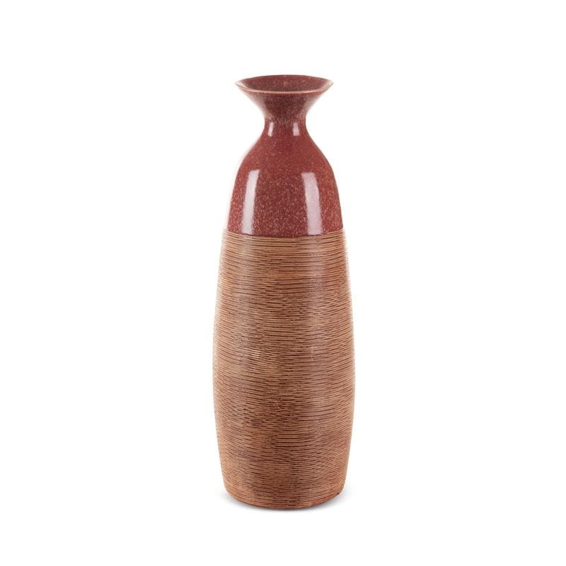 Wazon Dekoracyjny 18x17x51cm Czerwony