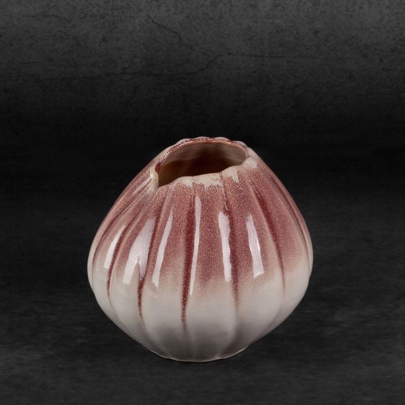 Wazon Dekoracyjny 19x18cm Kremowy
