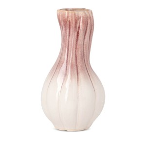 Wazon Dekoracyjny Evita 17x32 cm Kremowy z Gliny Ceramicznej