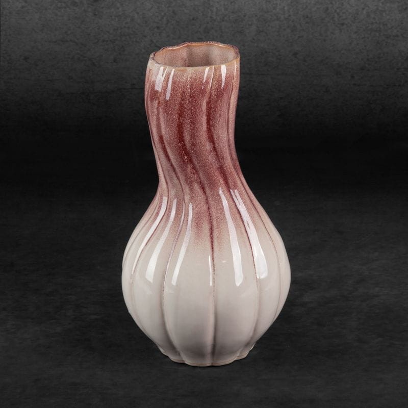 Wazon Dekoracyjny 17x32cm Kremowy
