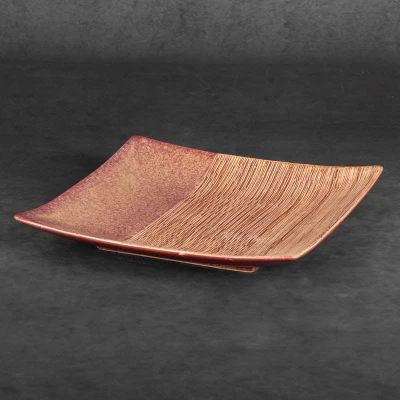 Patera Dekoracyjna Taca 27x27x5cm Czerwona