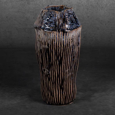 Wazon Dekoracyjny 16x32cm Granatowy