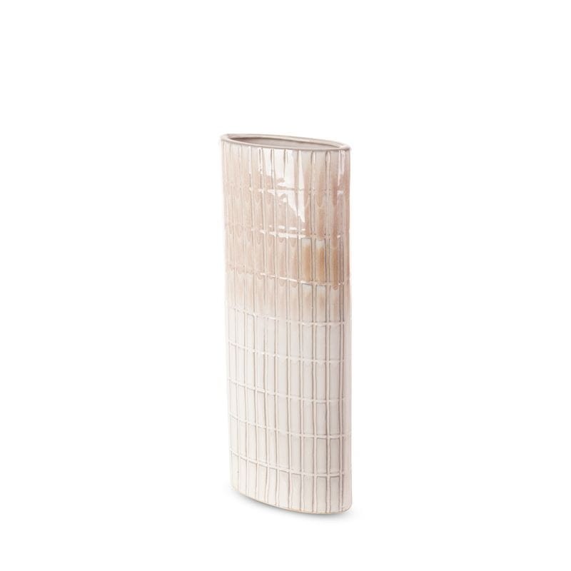 Wazon Dekoracyjny 12x6x31cm Kremowy