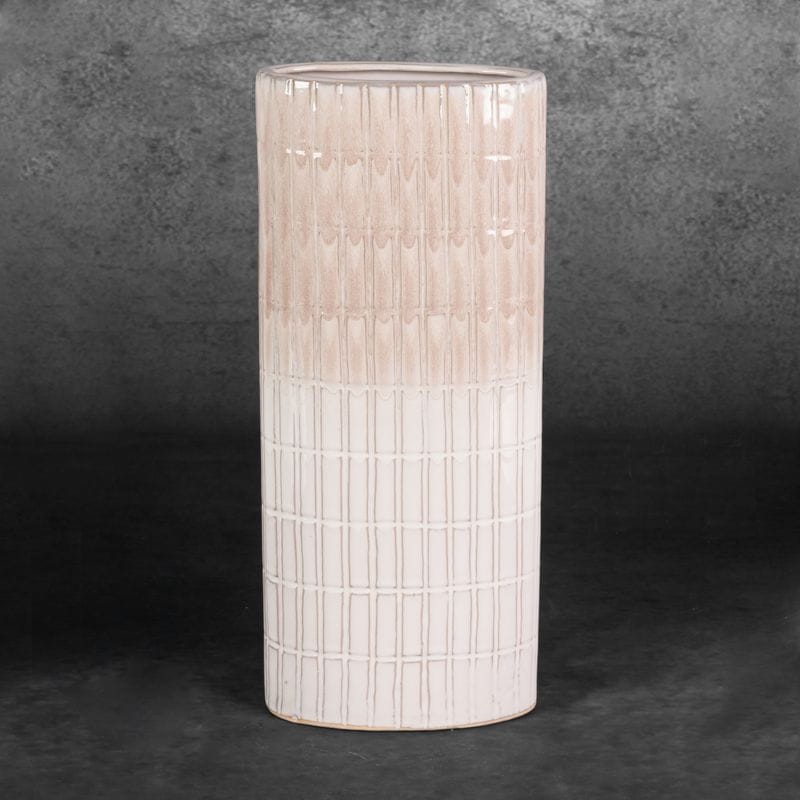 Wazon Dekoracyjny 12x6x31cm Kremowy
