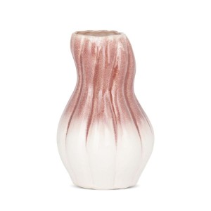 Wazon Dekoracyjny Evita 16x25 cm Kremowy z Gliny Ceramicznej