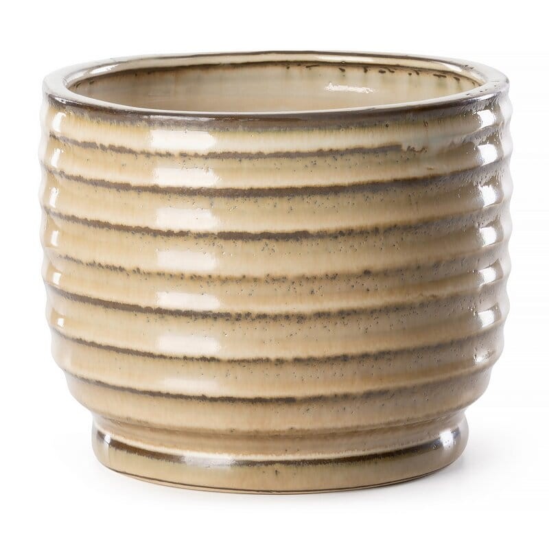 Donica Doniczka Ceramiczna 19x15cm JASNOBrązowa