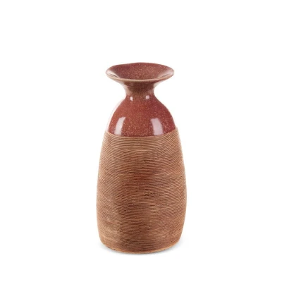 Wazon Dekoracyjny 17x16x31cm Czerwony