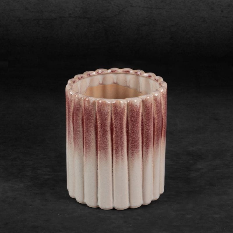 Donica Doniczka Ceramiczna 15x16cm Kremowa
