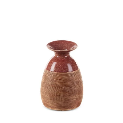 Wazon Dekoracyjny 16x15x22cm Czerwony