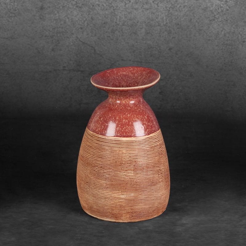 Wazon Dekoracyjny 16x15x22cm Czerwony