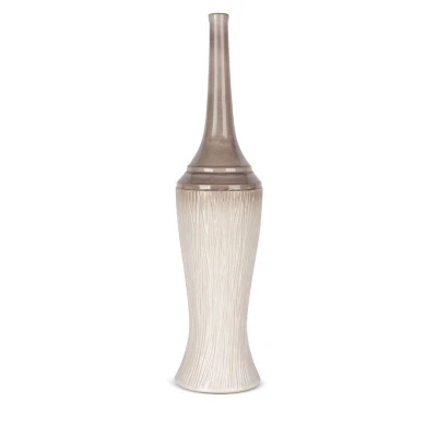Wazon Dekoracyjny 18x76cm Kremowy
