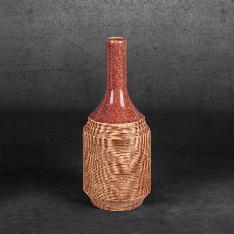 Wazon Dekoracyjny 12x29cm Czerwony