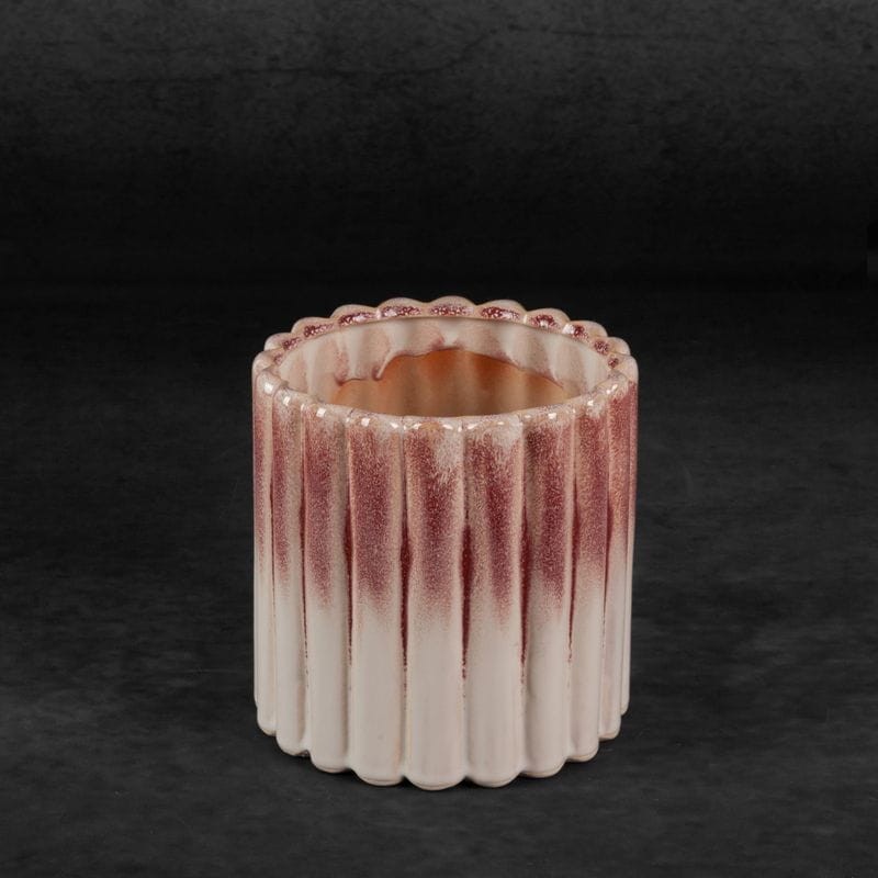 Donica Doniczka Ceramiczna 15x15cm Kremowa