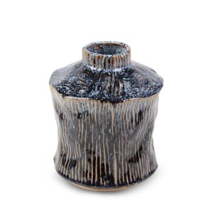 Wazon Dekoracyjny ALDA 17x20 cm Granatowy z Gliny Ceramicznej