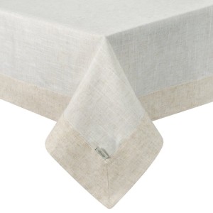 Obrus Bieżnik 145x240cm Kremowy 90% Poliester, 10% Len, 170 GSM