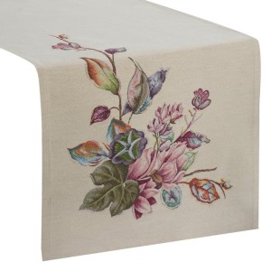 Obrus Bieżnik Świąteczny Gobelinowy 45x140 cm Naturalny 410 GSM