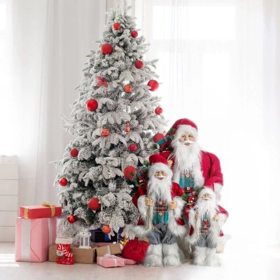 Świąteczna Figurka Święty Mikołaj 45cm Czerwony