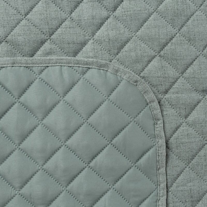 Narzuta Koc Pled Len Lniana 220x240cm Miętowa